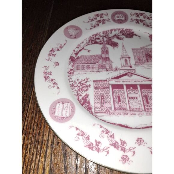 Vintage Cherished Memories First Baptist Church Claxton GA Collector Plate - Picture 2 of 7